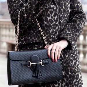 Gucci Emily Leather Shoulder Bag medium 🔥😍